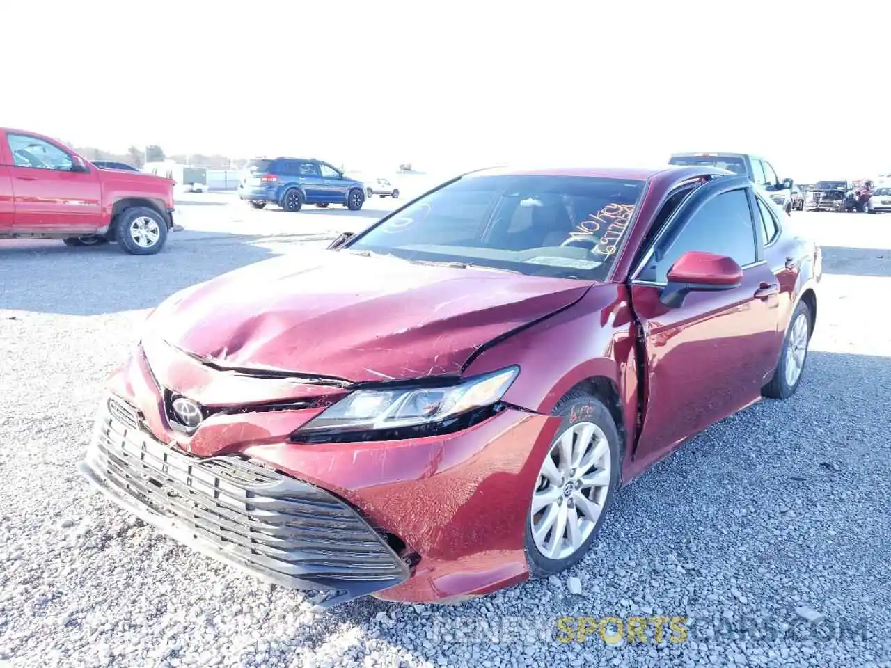 2 Photograph of a damaged car 4T1C11AK7LU368555 TOYOTA CAMRY 2020