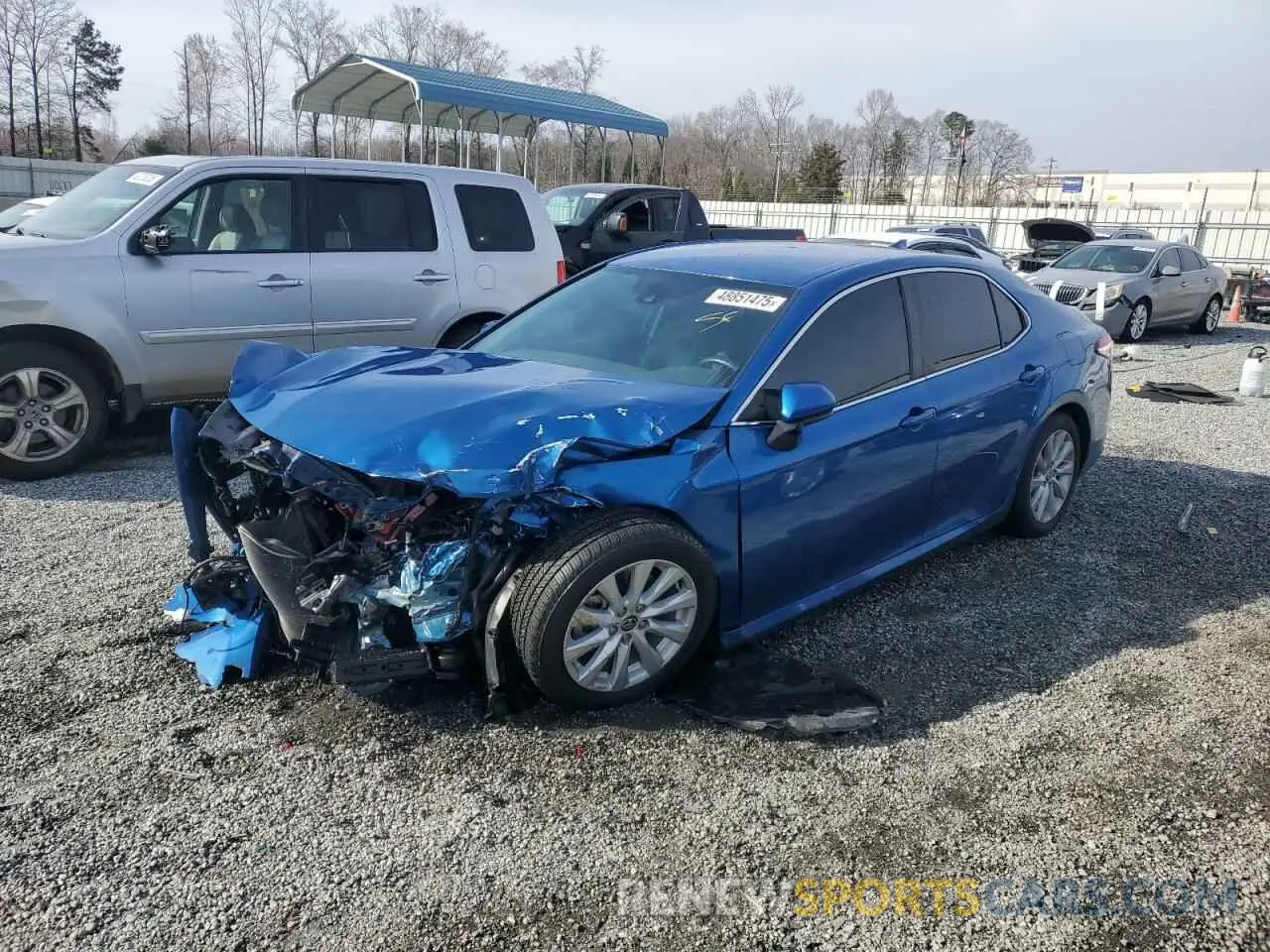 1 Photograph of a damaged car 4T1C11AK7LU374582 TOYOTA CAMRY 2020