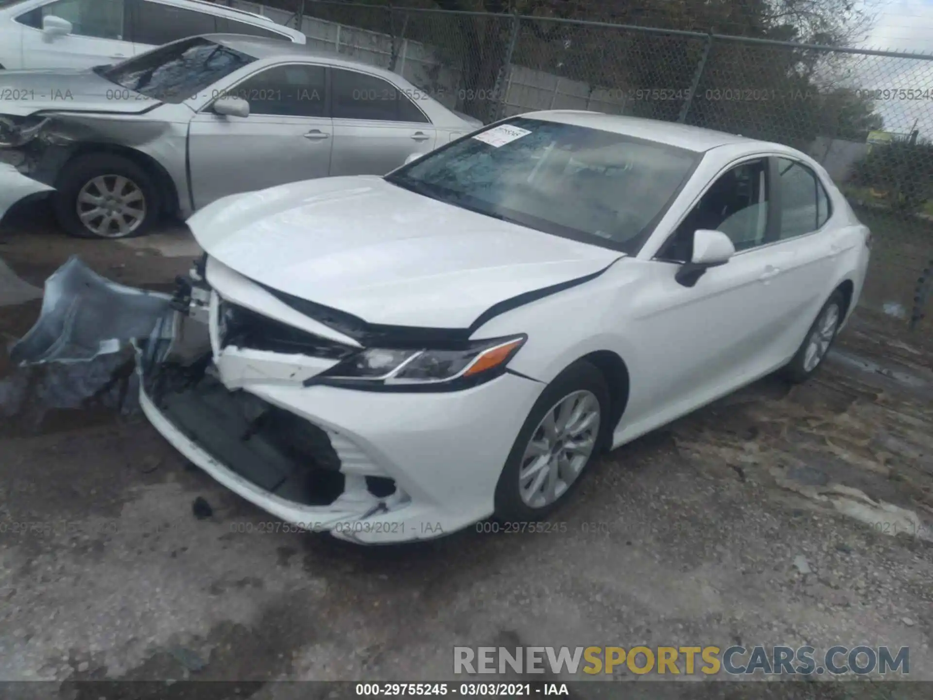 2 Photograph of a damaged car 4T1C11AK7LU869459 TOYOTA CAMRY 2020