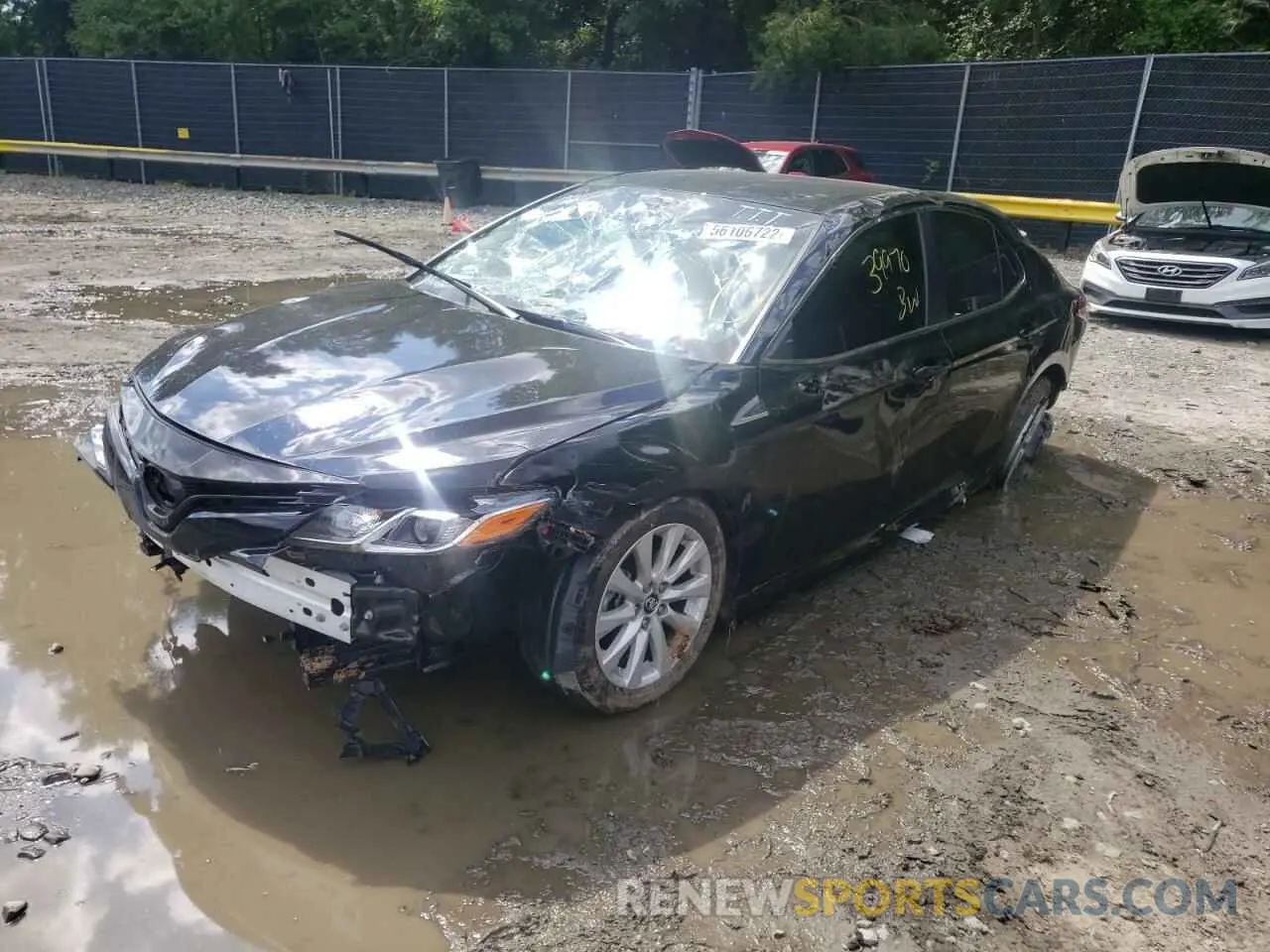 2 Photograph of a damaged car 4T1C11AK7LU871843 TOYOTA CAMRY 2020