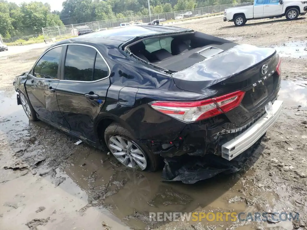 3 Photograph of a damaged car 4T1C11AK7LU871843 TOYOTA CAMRY 2020