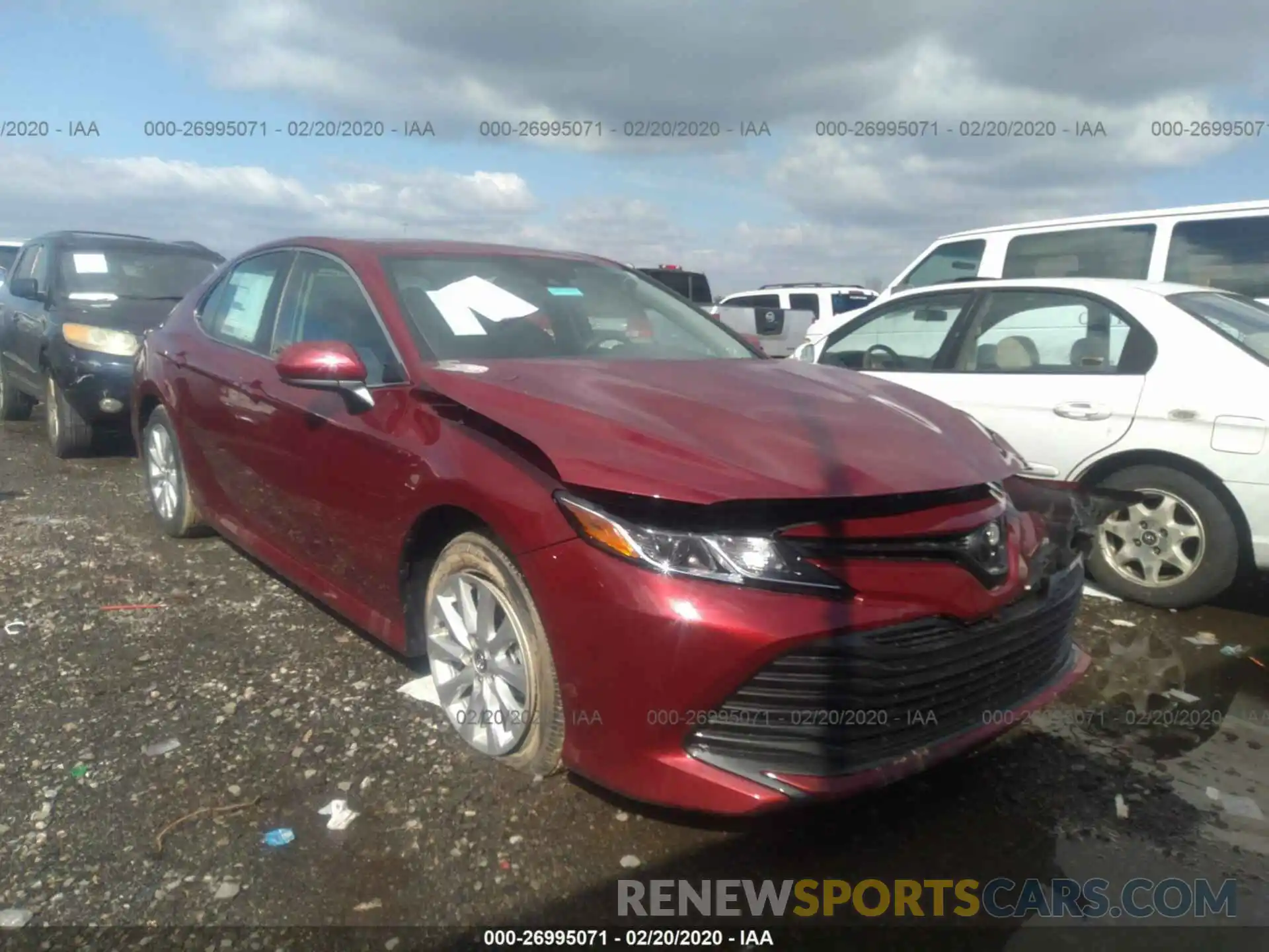 1 Photograph of a damaged car 4T1C11AK7LU875987 TOYOTA CAMRY 2020