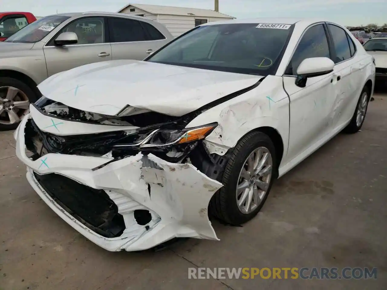 2 Photograph of a damaged car 4T1C11AK7LU881921 TOYOTA CAMRY 2020