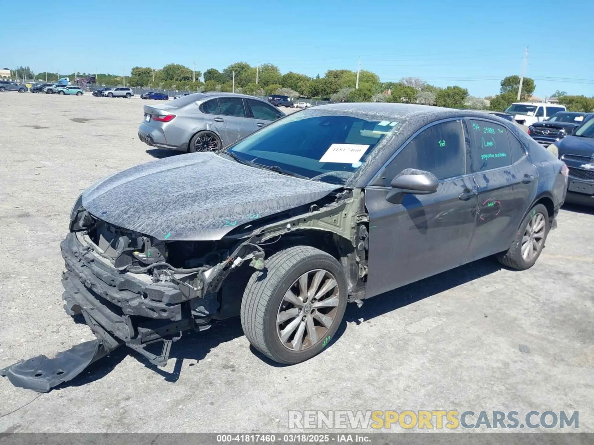 2 Photograph of a damaged car 4T1C11AK7LU981193 TOYOTA CAMRY 2020