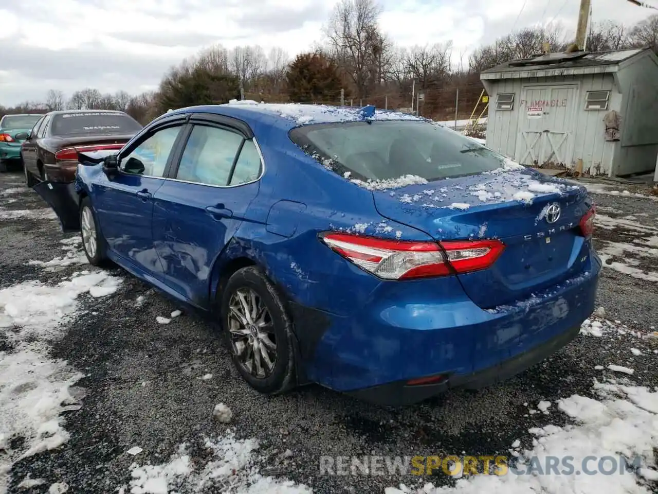 3 Photograph of a damaged car 4T1C11AK8LU326119 TOYOTA CAMRY 2020