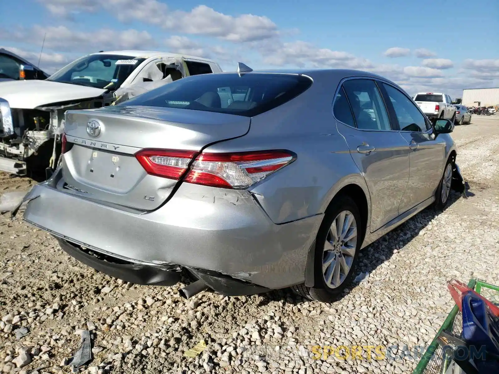 4 Photograph of a damaged car 4T1C11AK8LU390886 TOYOTA CAMRY 2020