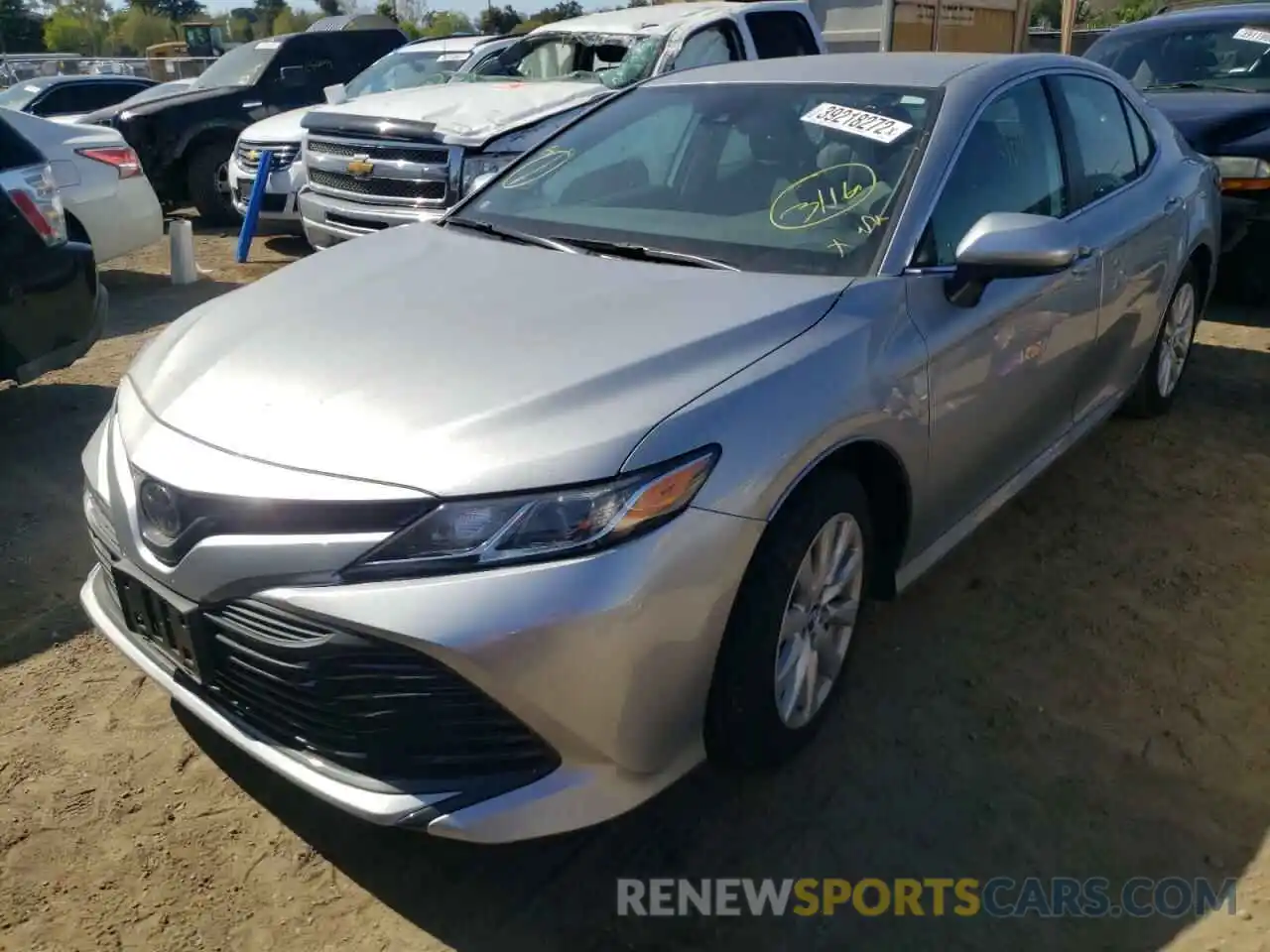 2 Photograph of a damaged car 4T1C11AK8LU882995 TOYOTA CAMRY 2020