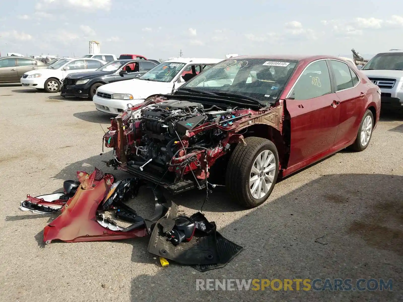 2 Photograph of a damaged car 4T1C11AK8LU957016 TOYOTA CAMRY 2020