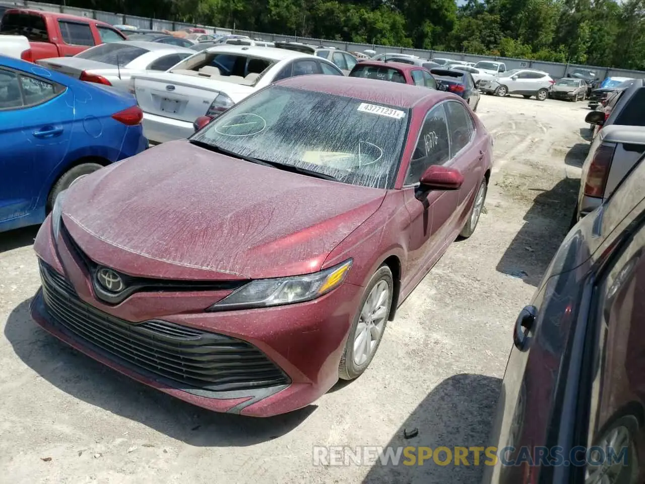 2 Photograph of a damaged car 4T1C11AK9LU356018 TOYOTA CAMRY 2020