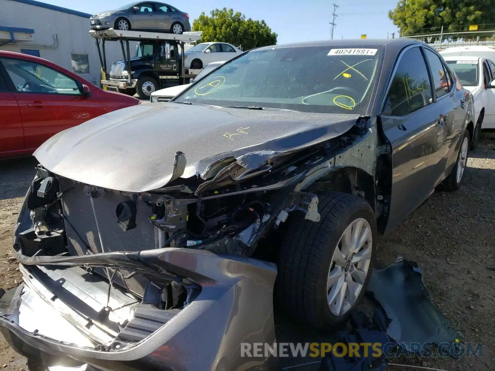 2 Photograph of a damaged car 4T1C11AK9LU398091 TOYOTA CAMRY 2020