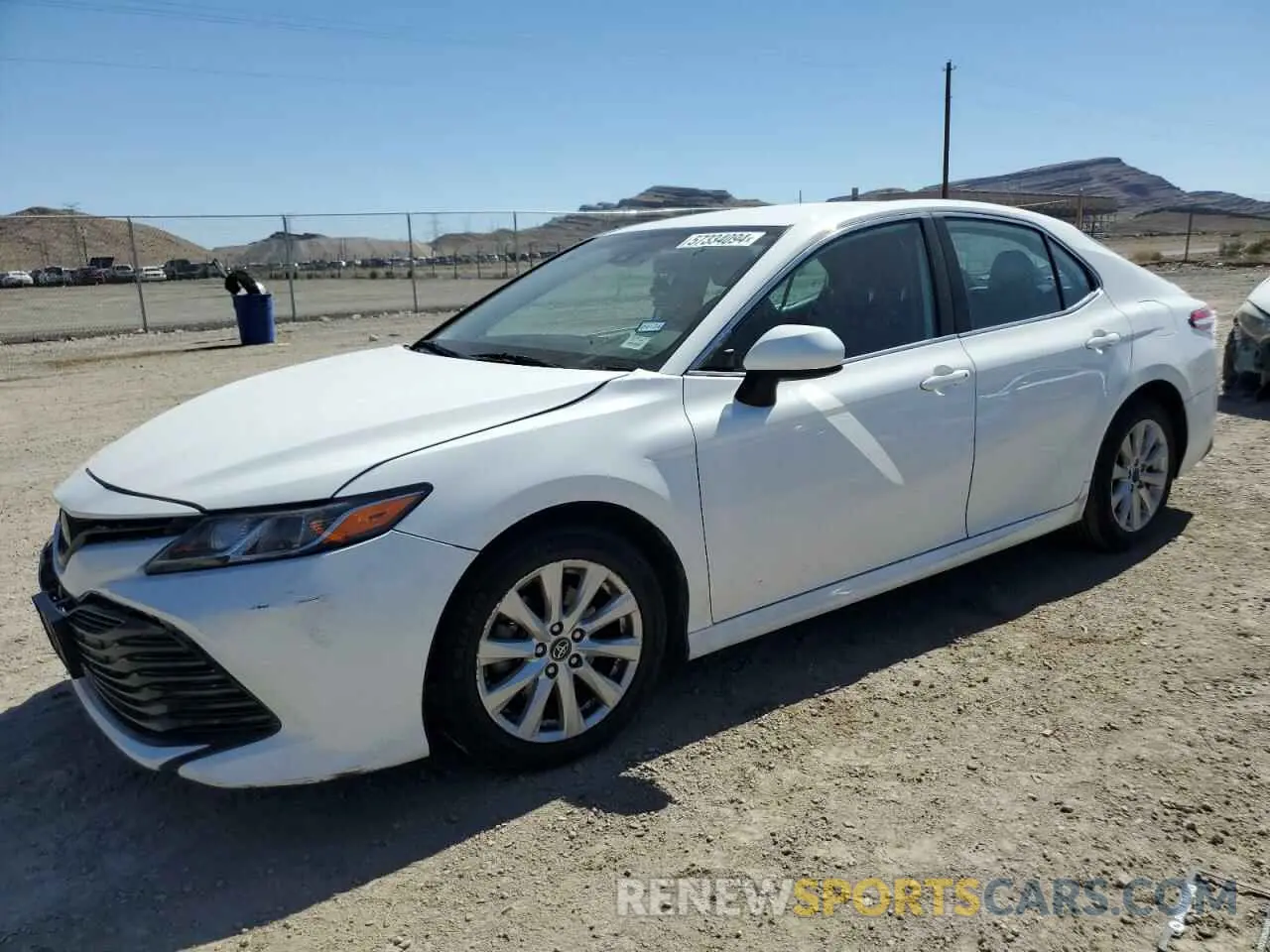1 Photograph of a damaged car 4T1C11AK9LU929192 TOYOTA CAMRY 2020