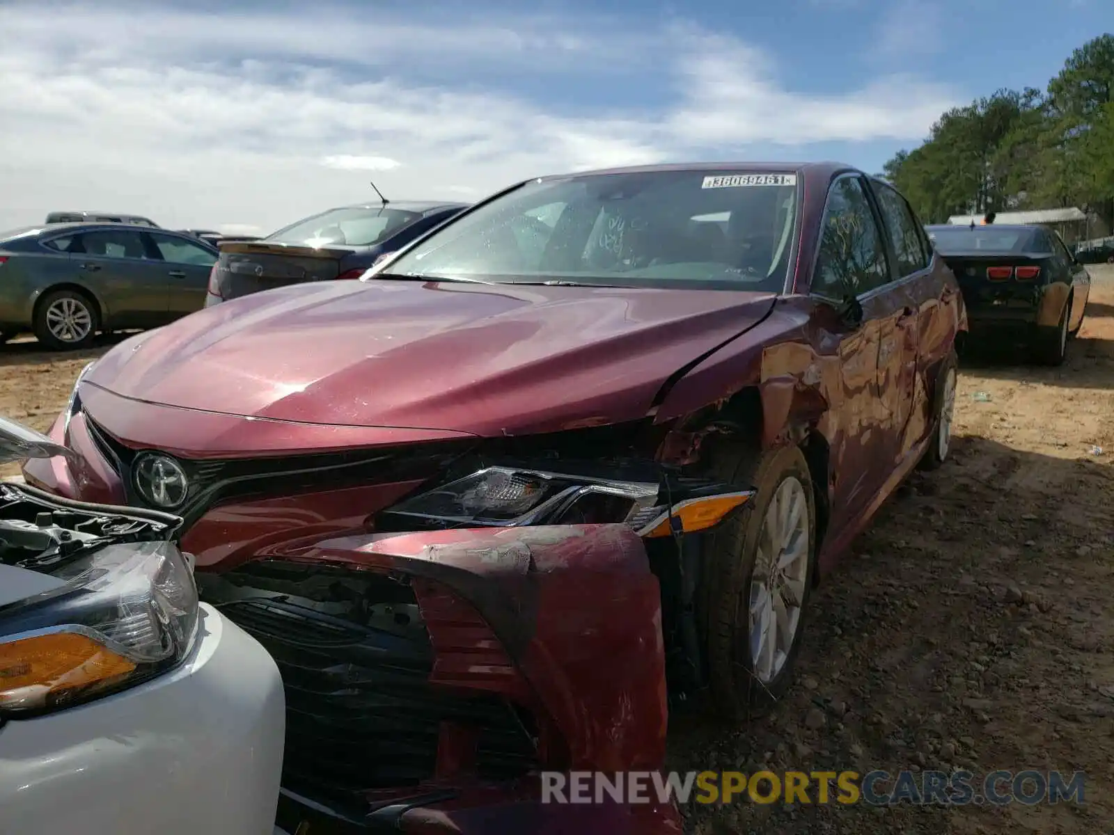 2 Photograph of a damaged car 4T1C11AK9LU934067 TOYOTA CAMRY 2020