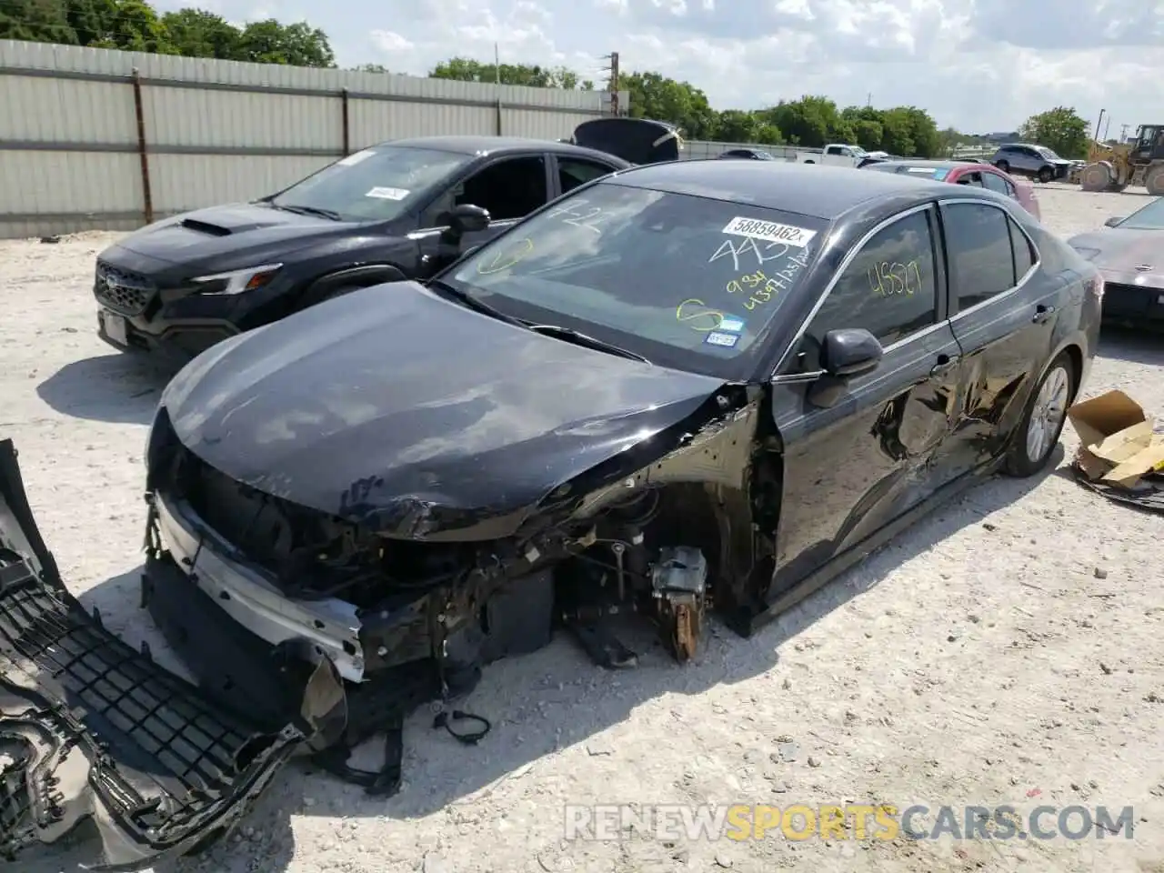 2 Photograph of a damaged car 4T1C11AK9LU934439 TOYOTA CAMRY 2020