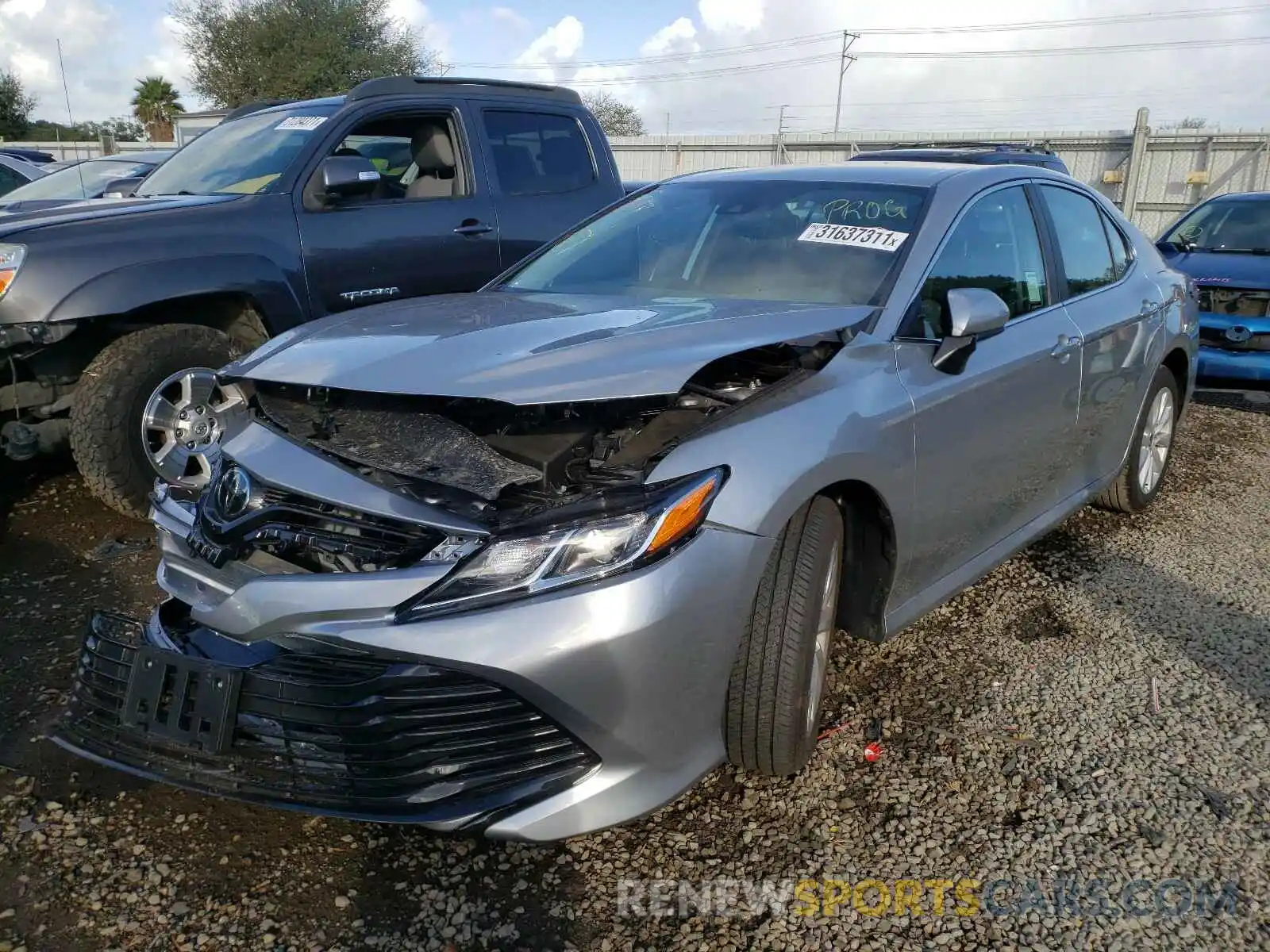 2 Photograph of a damaged car 4T1C11AK9LU965772 TOYOTA CAMRY 2020