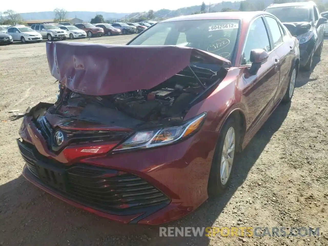 2 Photograph of a damaged car 4T1C11AK9LU972236 TOYOTA CAMRY 2020