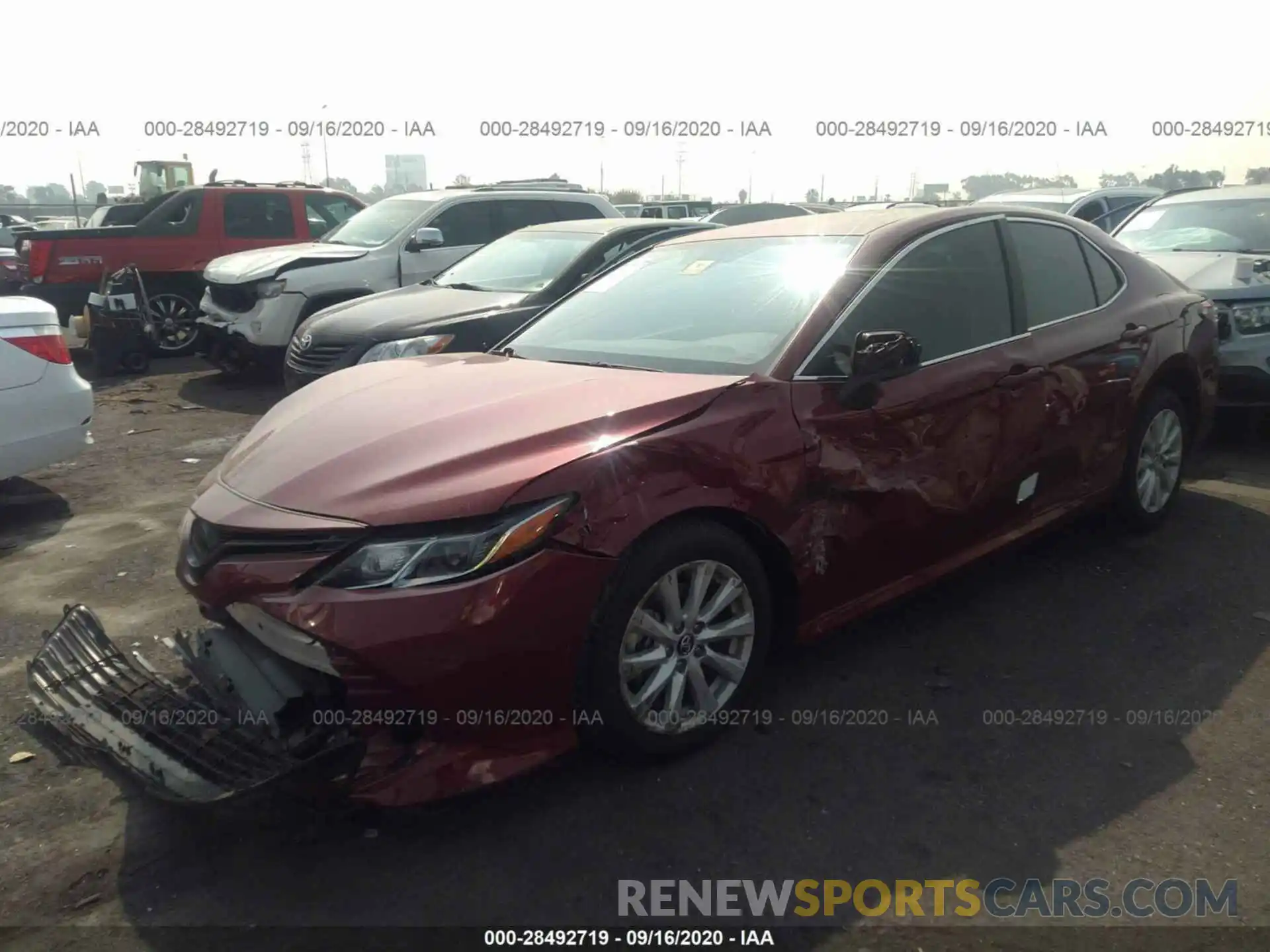 2 Photograph of a damaged car 4T1C11AKXLU304896 TOYOTA CAMRY 2020