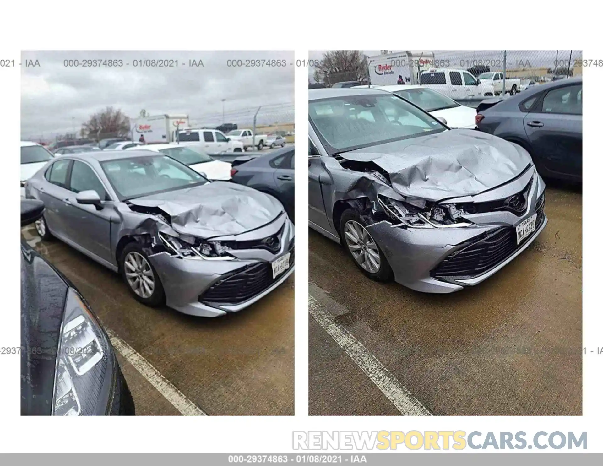 4 Photograph of a damaged car 4T1C11AKXLU355461 TOYOTA CAMRY 2020