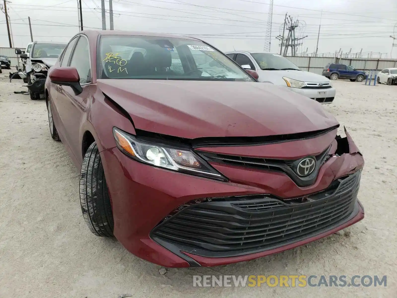 1 Photograph of a damaged car 4T1C11AKXLU371529 TOYOTA CAMRY 2020