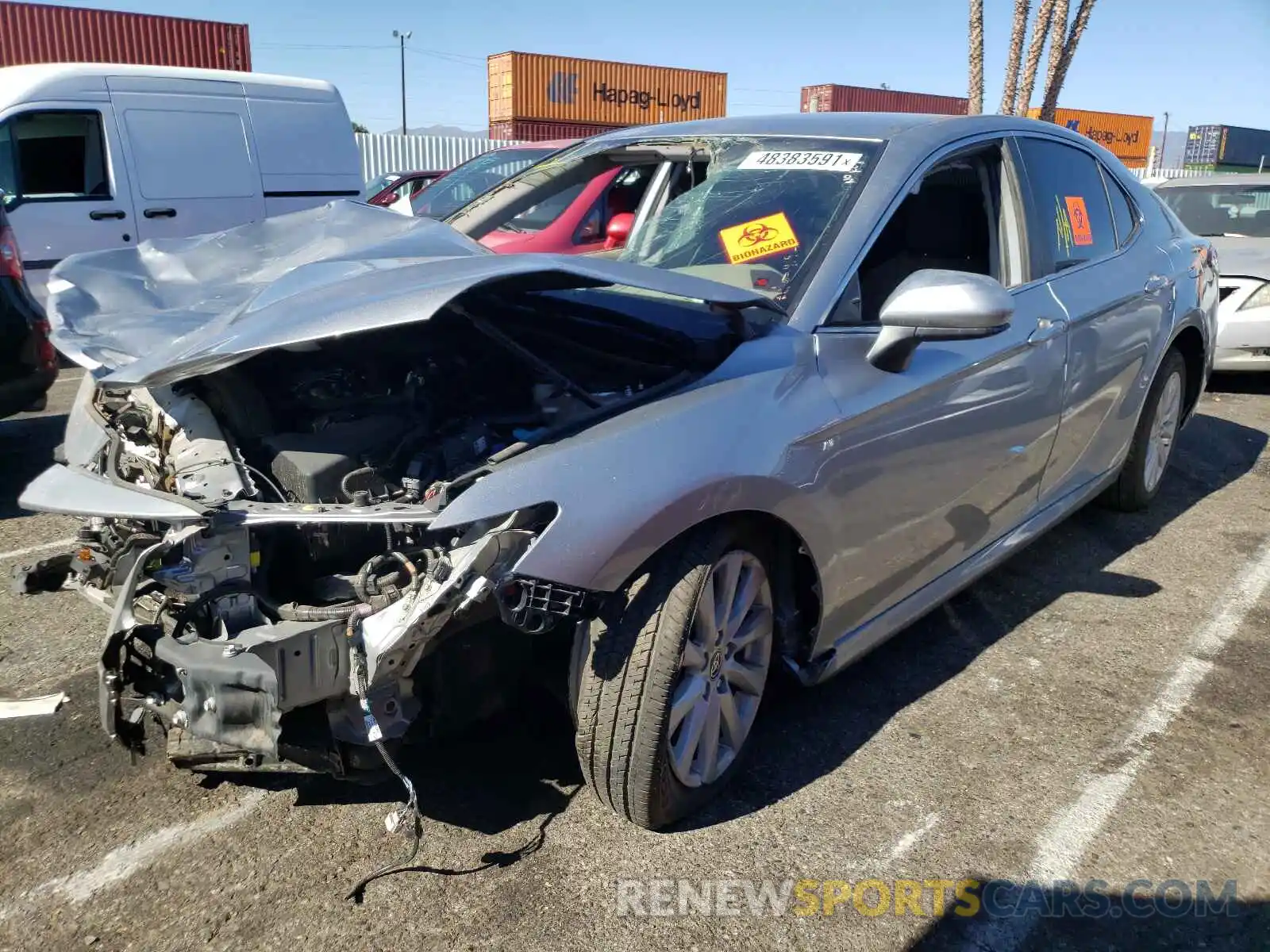 2 Photograph of a damaged car 4T1C11AKXLU962704 TOYOTA CAMRY 2020