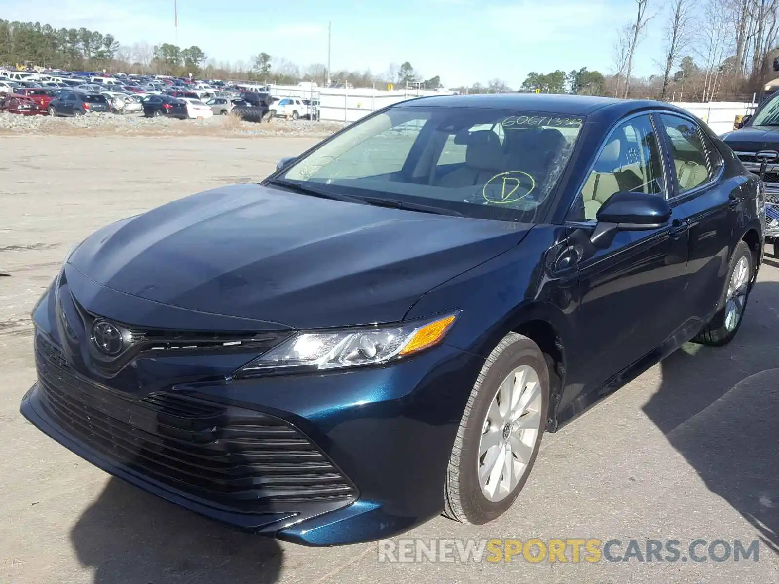 2 Photograph of a damaged car 4T1C11AKXLU986503 TOYOTA CAMRY 2020