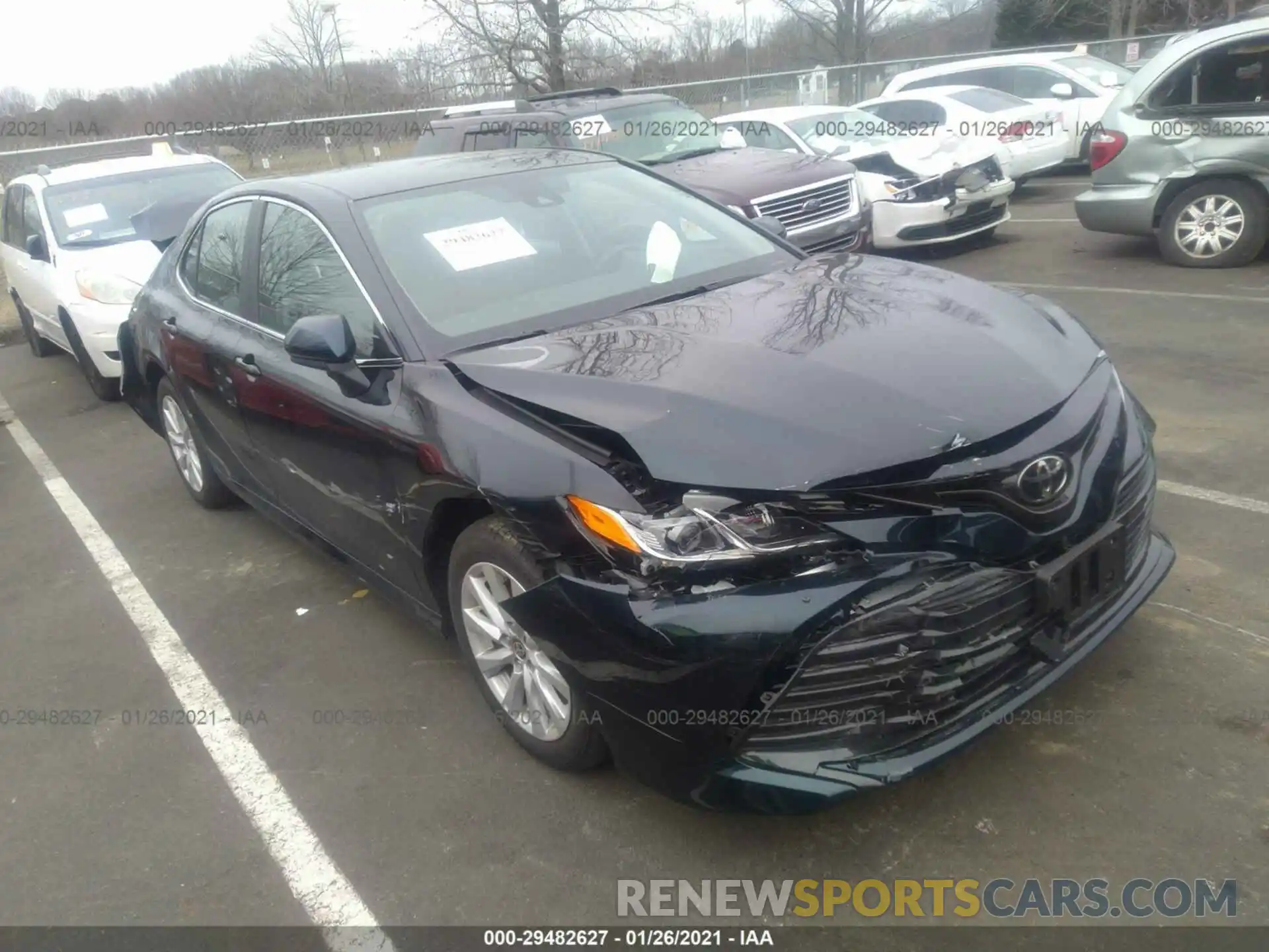 1 Photograph of a damaged car 4T1C11BK9LU016642 TOYOTA CAMRY 2020