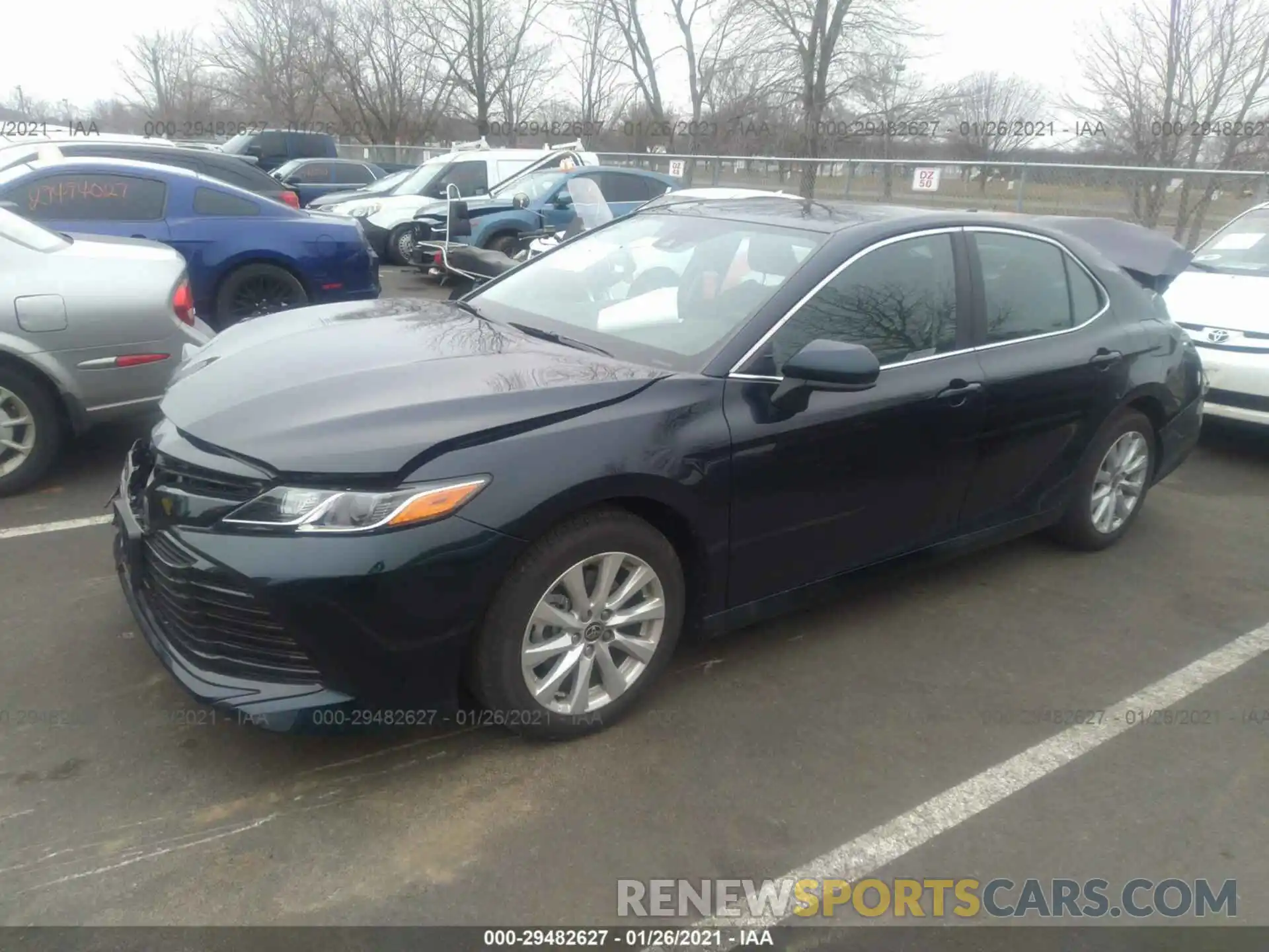 2 Photograph of a damaged car 4T1C11BK9LU016642 TOYOTA CAMRY 2020