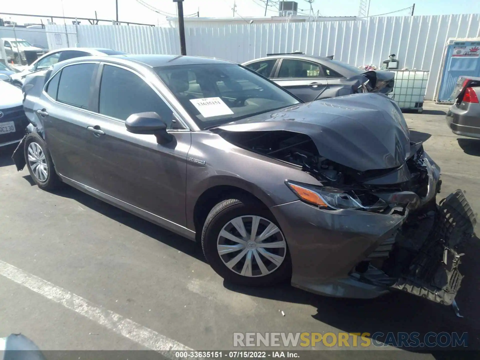 1 Photograph of a damaged car 4T1C31AK0LU542976 TOYOTA CAMRY 2020