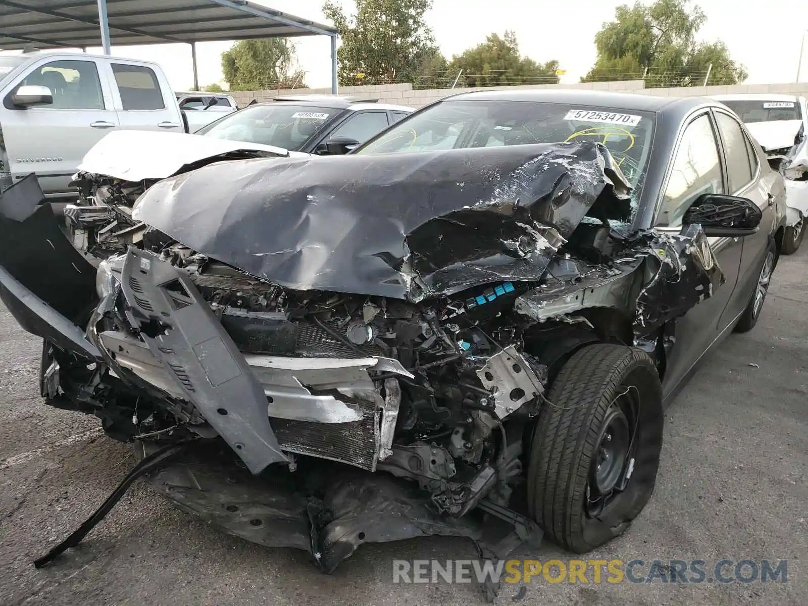 2 Photograph of a damaged car 4T1C31AK4LU014342 TOYOTA CAMRY 2020