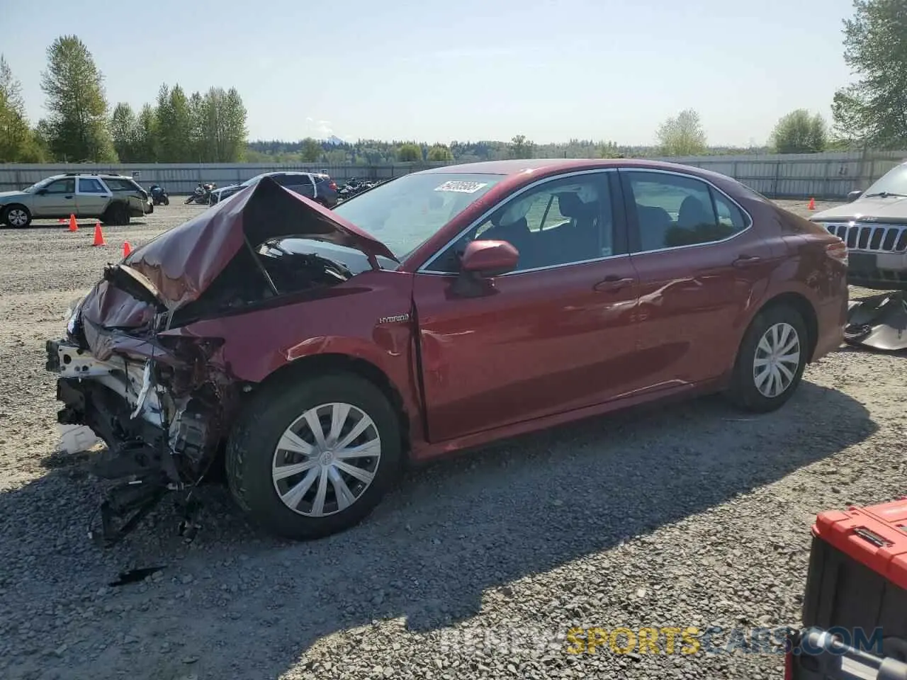 1 Photograph of a damaged car 4T1C31AK7LU528802 TOYOTA CAMRY 2020