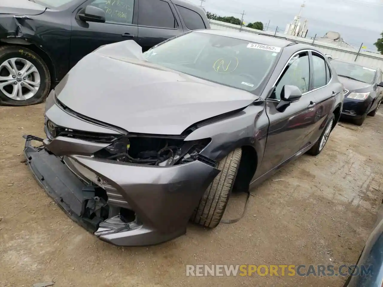 2 Photograph of a damaged car 4T1F11AKXLU910776 TOYOTA CAMRY 2020