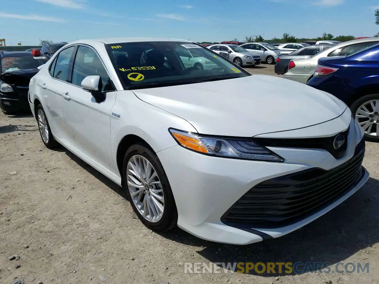 1 Photograph of a damaged car 4T1F31AK0LU535331 TOYOTA CAMRY 2020