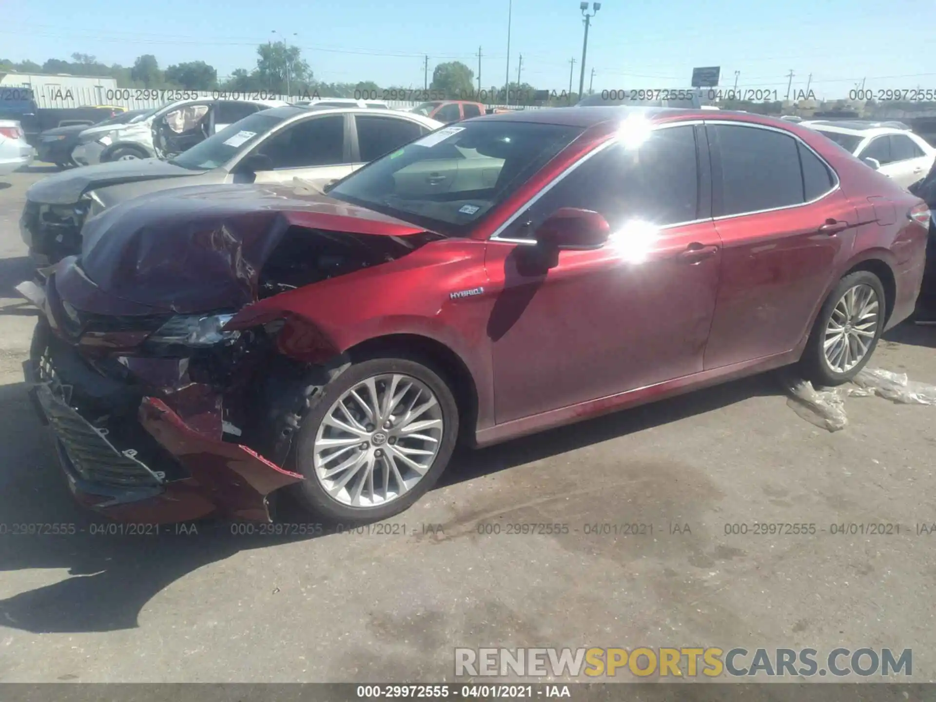 2 Photograph of a damaged car 4T1F31AK7LU540123 TOYOTA CAMRY 2020