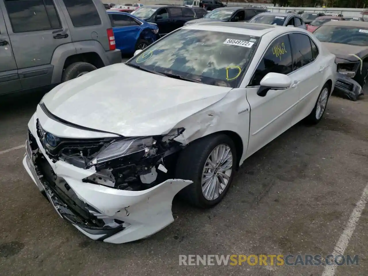 2 Photograph of a damaged car 4T1F31AKXLU017100 TOYOTA CAMRY 2020