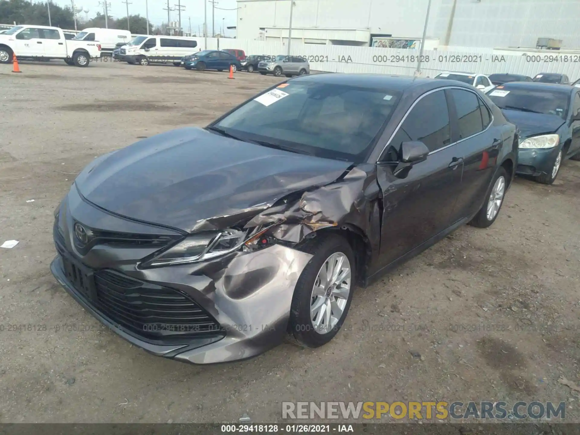 2 Photograph of a damaged car 4T1G11A0K0L0U3600 TOYOTA CAMRY 2020