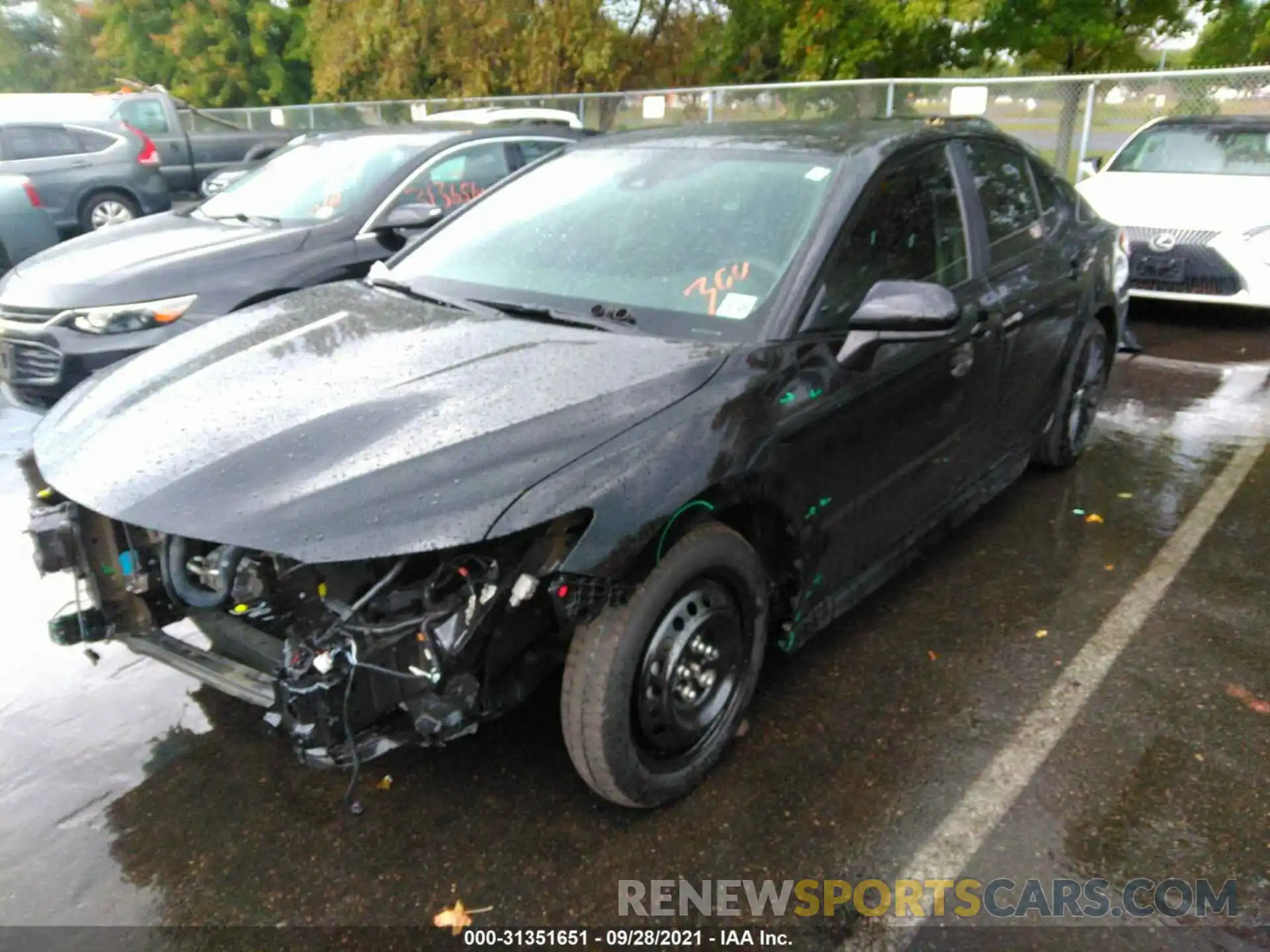 2 Photograph of a damaged car 4T1G11AK0LU332353 TOYOTA CAMRY 2020