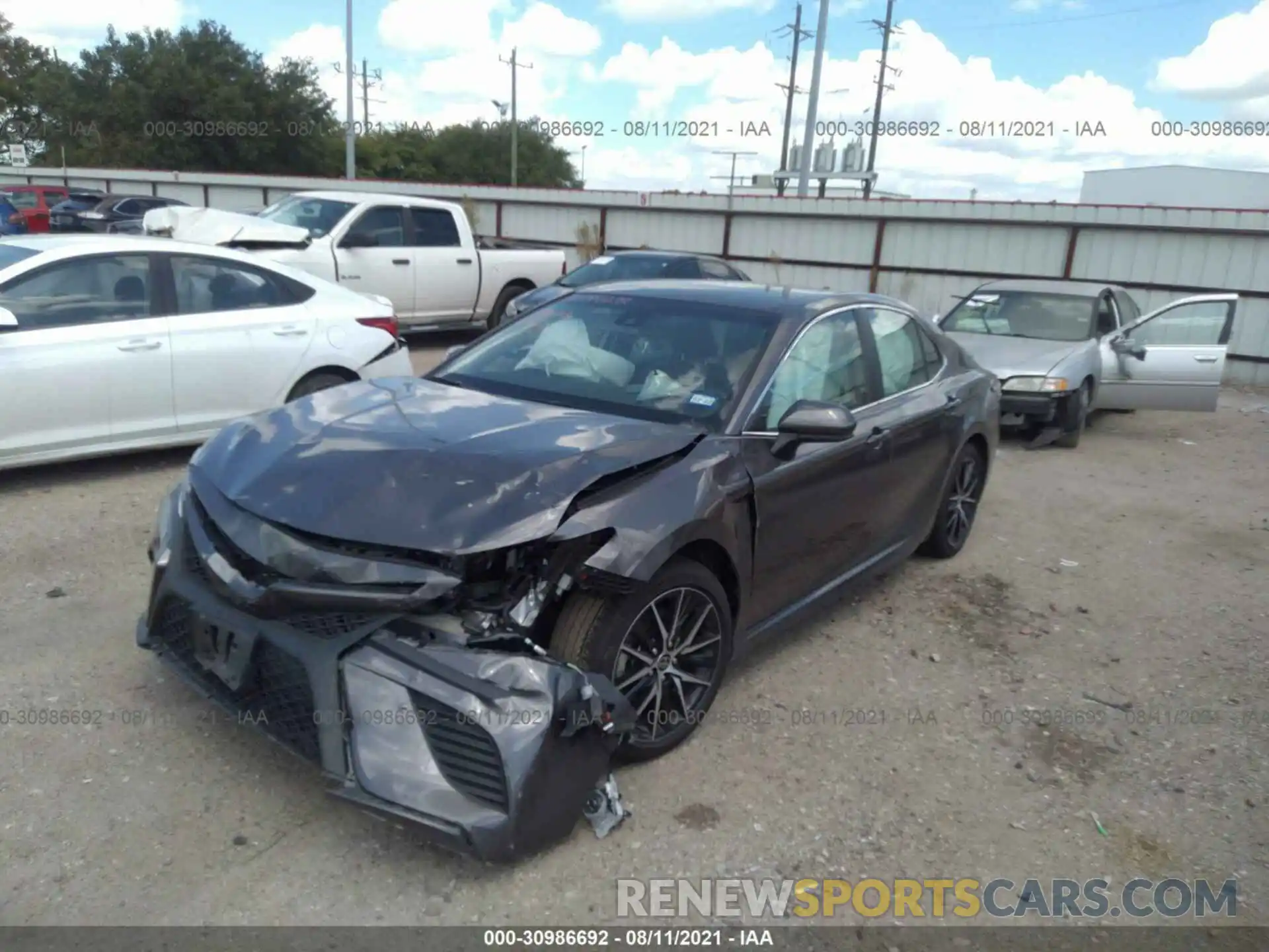 2 Photograph of a damaged car 4T1G11AK1LU351672 TOYOTA CAMRY 2020