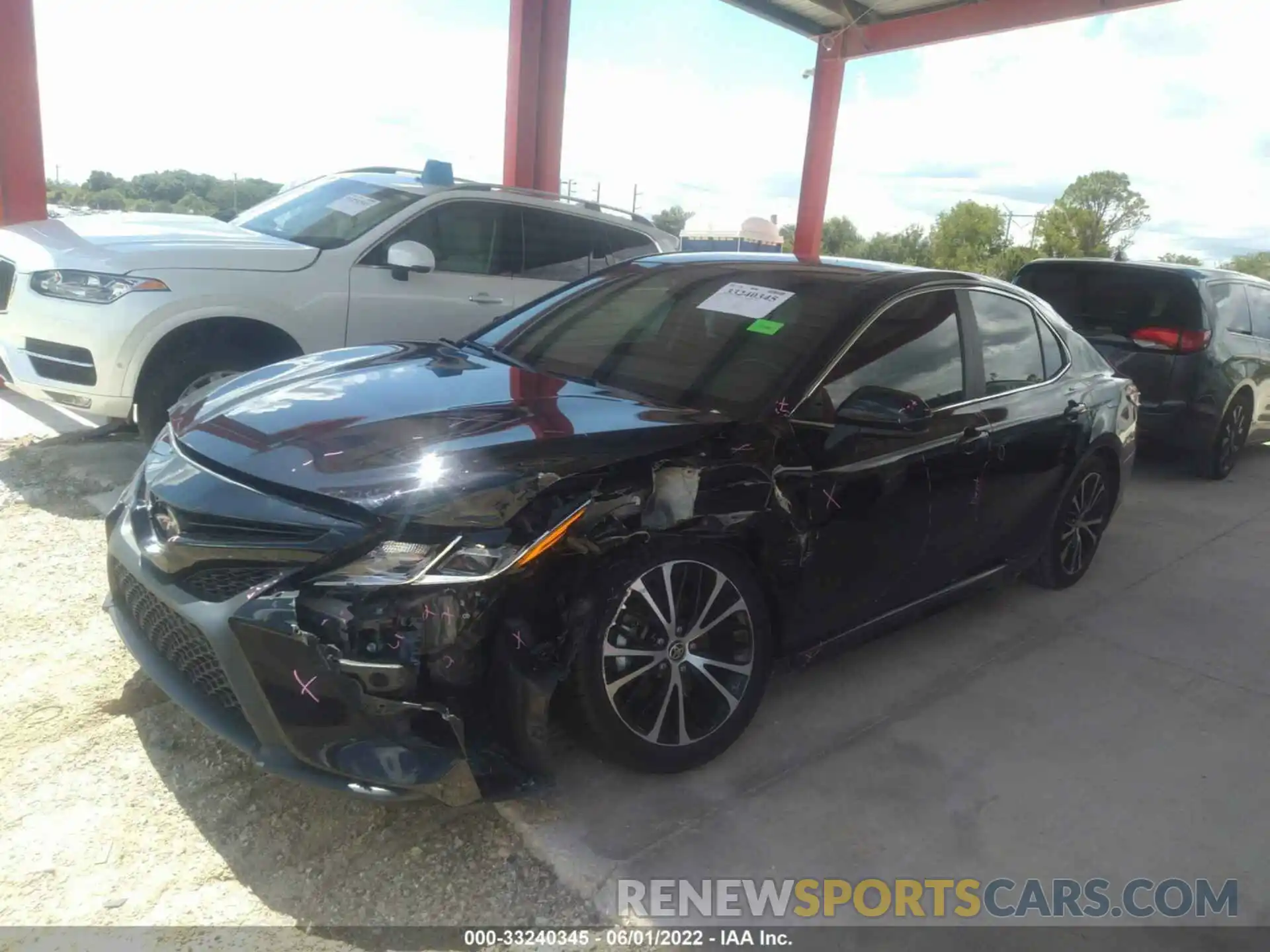 2 Photograph of a damaged car 4T1G11AK1LU387801 TOYOTA CAMRY 2020