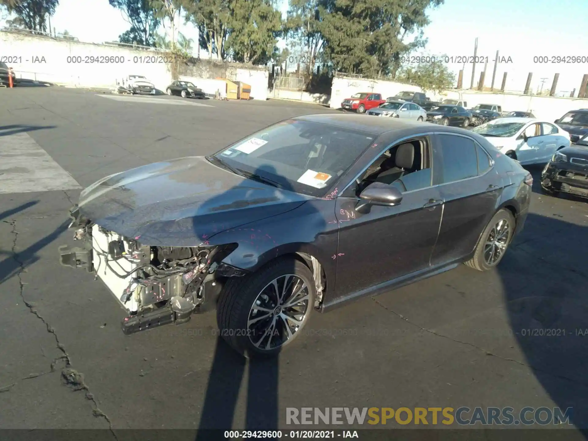 2 Photograph of a damaged car 4T1G11AK1LU989081 TOYOTA CAMRY 2020