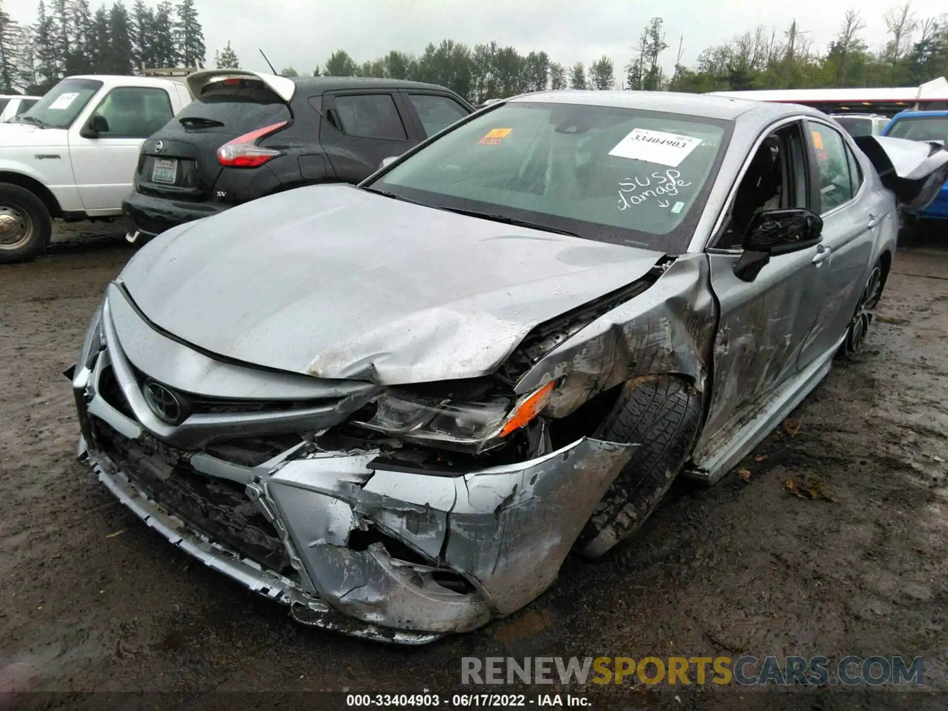 2 Photograph of a damaged car 4T1G11AK2LU324920 TOYOTA CAMRY 2020