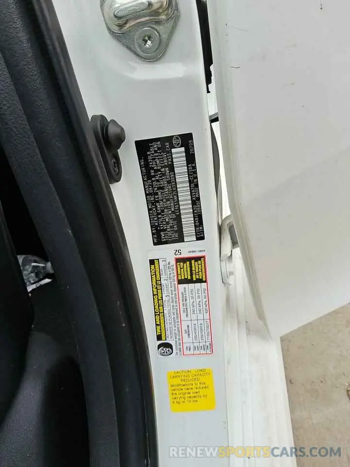 12 Photograph of a damaged car 4T1G11AK2LU393090 TOYOTA CAMRY 2020