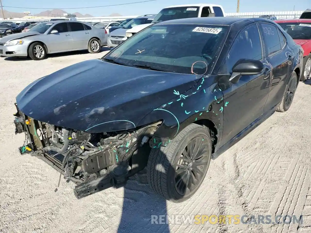 2 Photograph of a damaged car 4T1G11AK3LU339748 TOYOTA CAMRY 2020