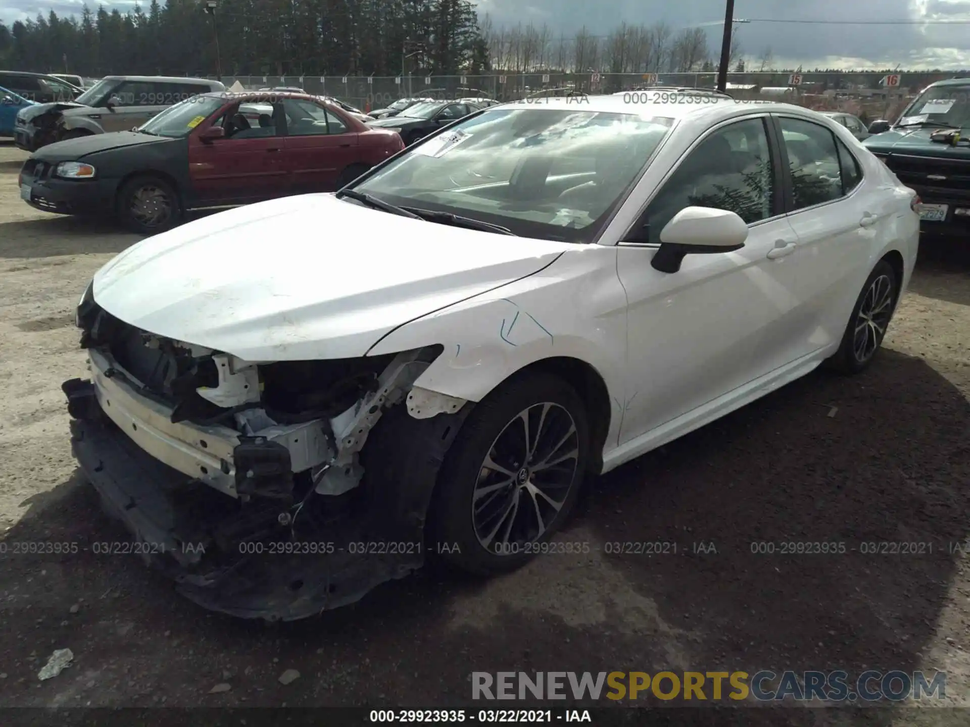 2 Photograph of a damaged car 4T1G11AK3LU922403 TOYOTA CAMRY 2020