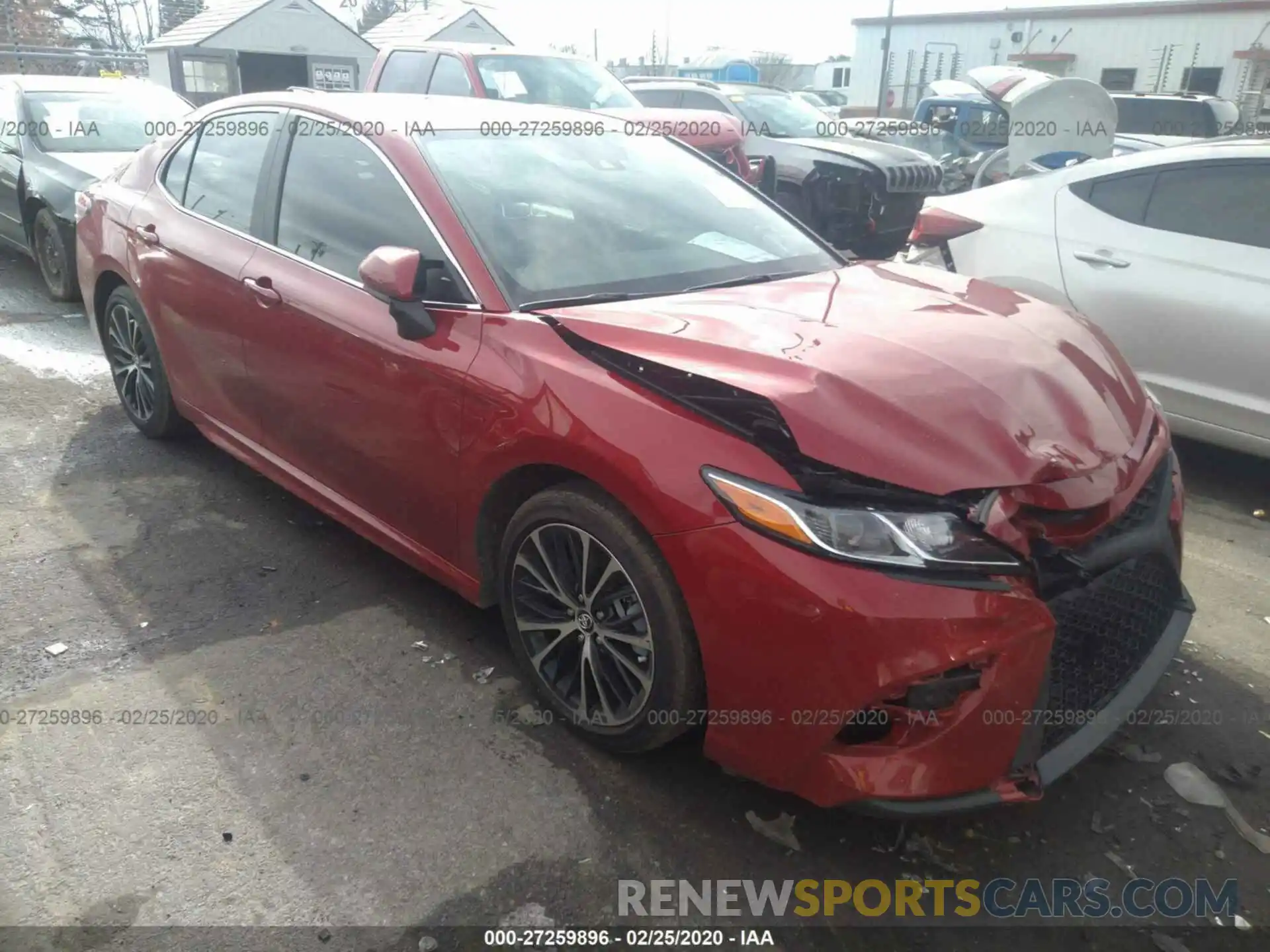 1 Photograph of a damaged car 4T1G11AK4LU327950 TOYOTA CAMRY 2020