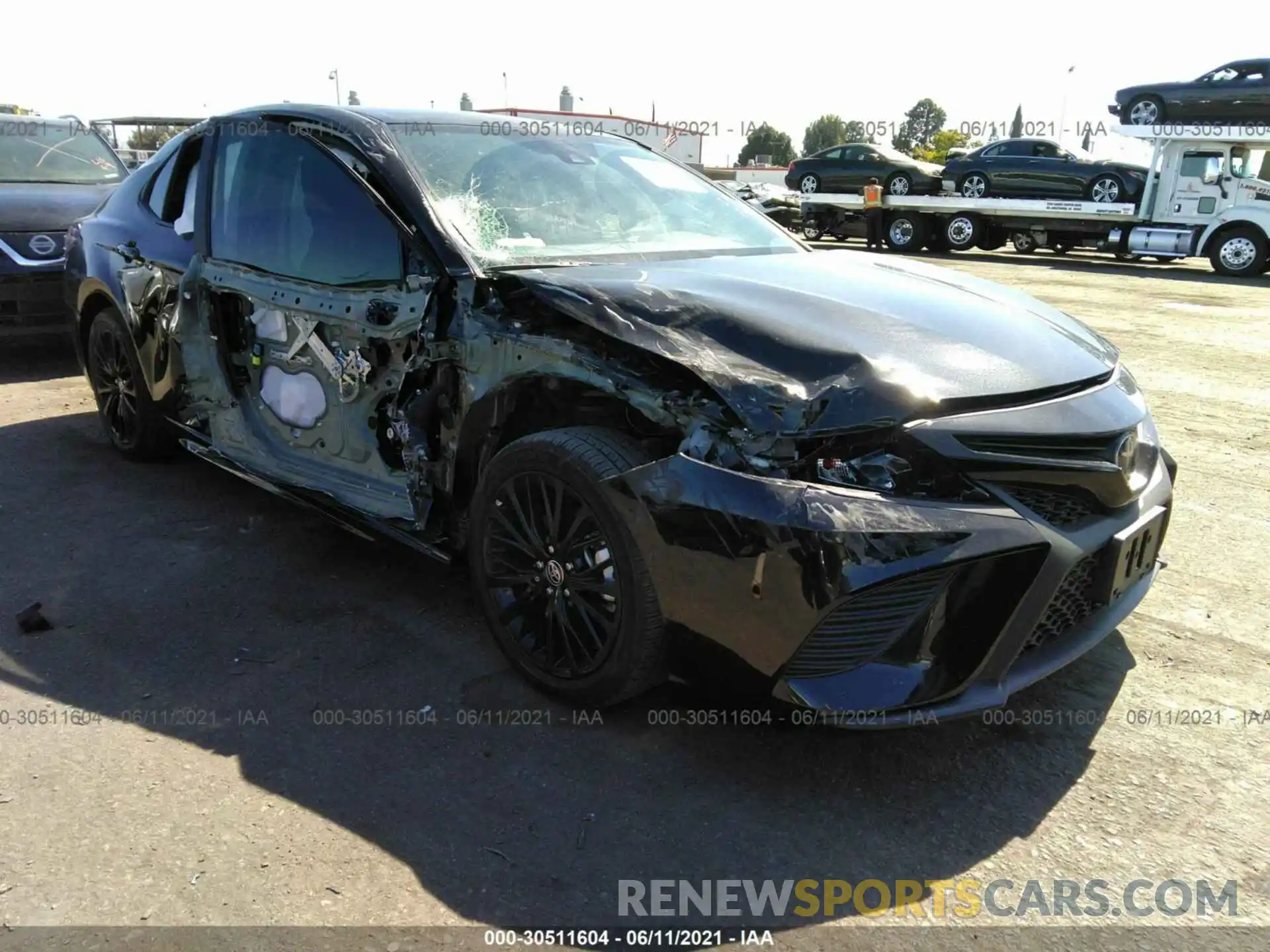 1 Photograph of a damaged car 4T1G11AK4LU379238 TOYOTA CAMRY 2020