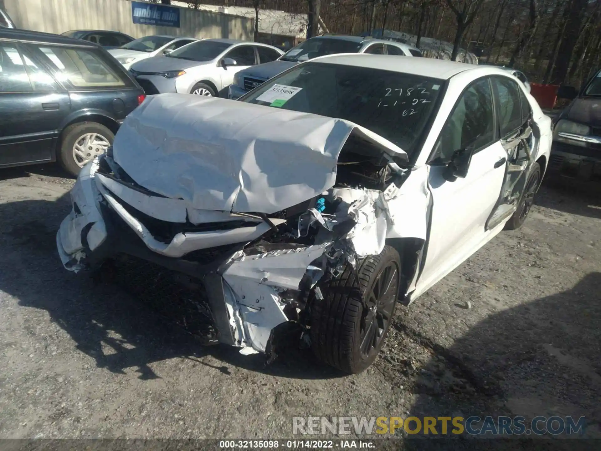 2 Photograph of a damaged car 4T1G11AK6LU322782 TOYOTA CAMRY 2020