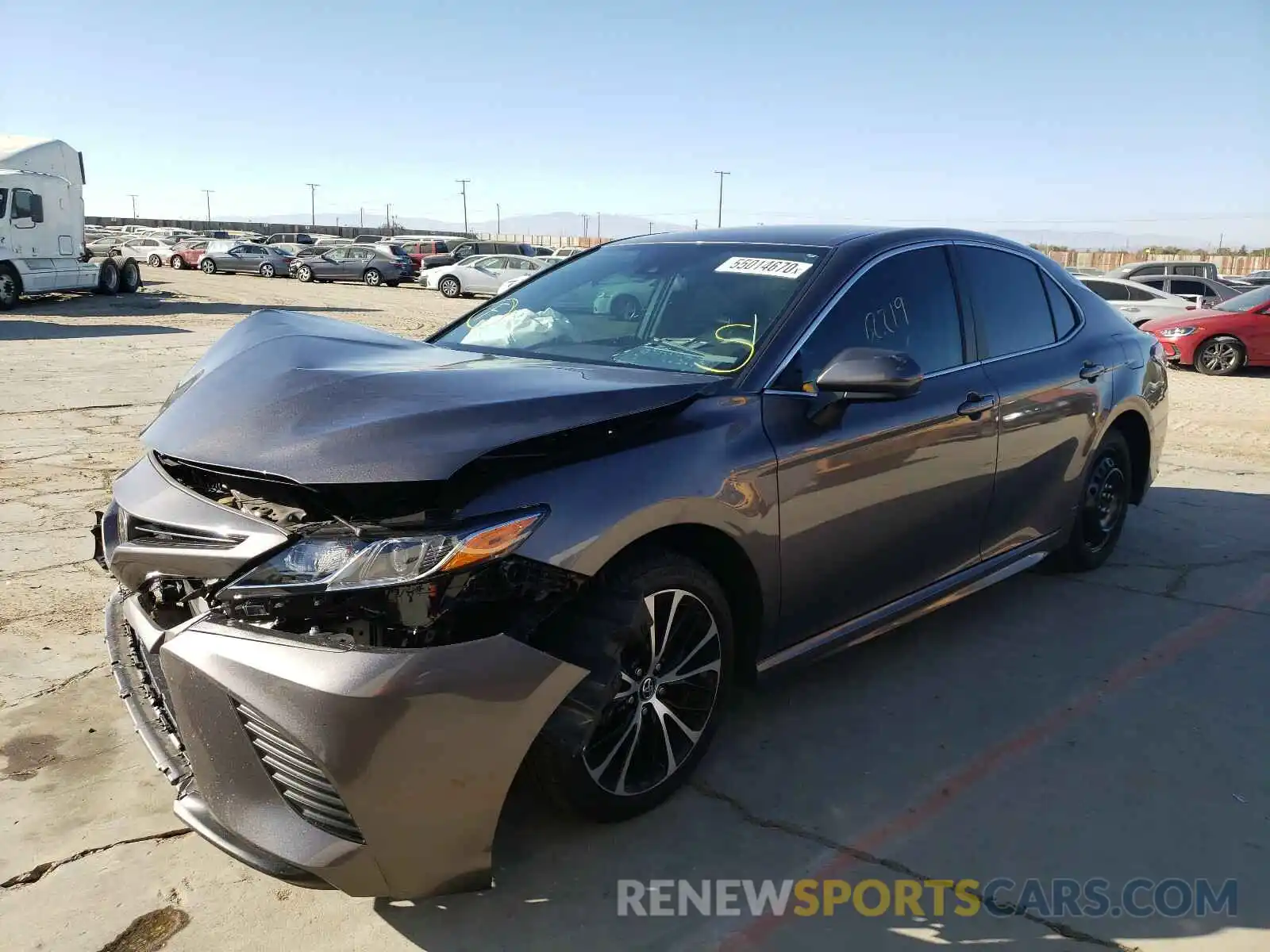 2 Photograph of a damaged car 4T1G11AK6LU333099 TOYOTA CAMRY 2020