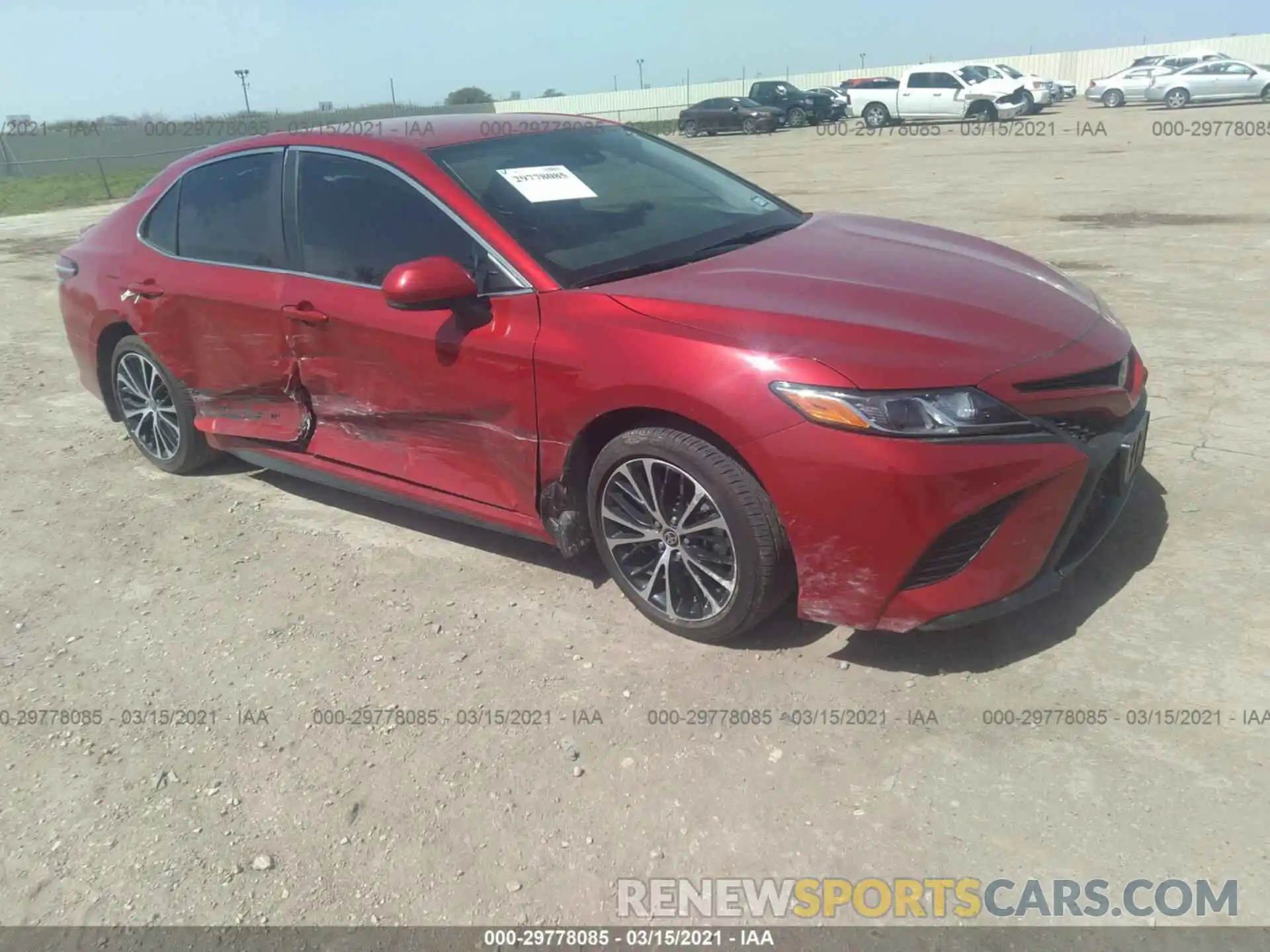 1 Photograph of a damaged car 4T1G11AK6LU388765 TOYOTA CAMRY 2020