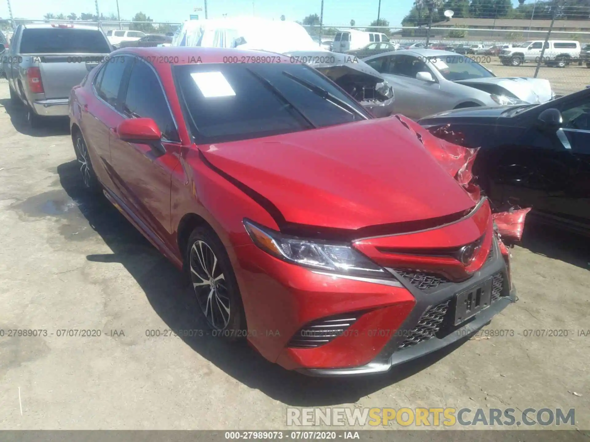 1 Photograph of a damaged car 4T1G11AK7LU303609 TOYOTA CAMRY 2020