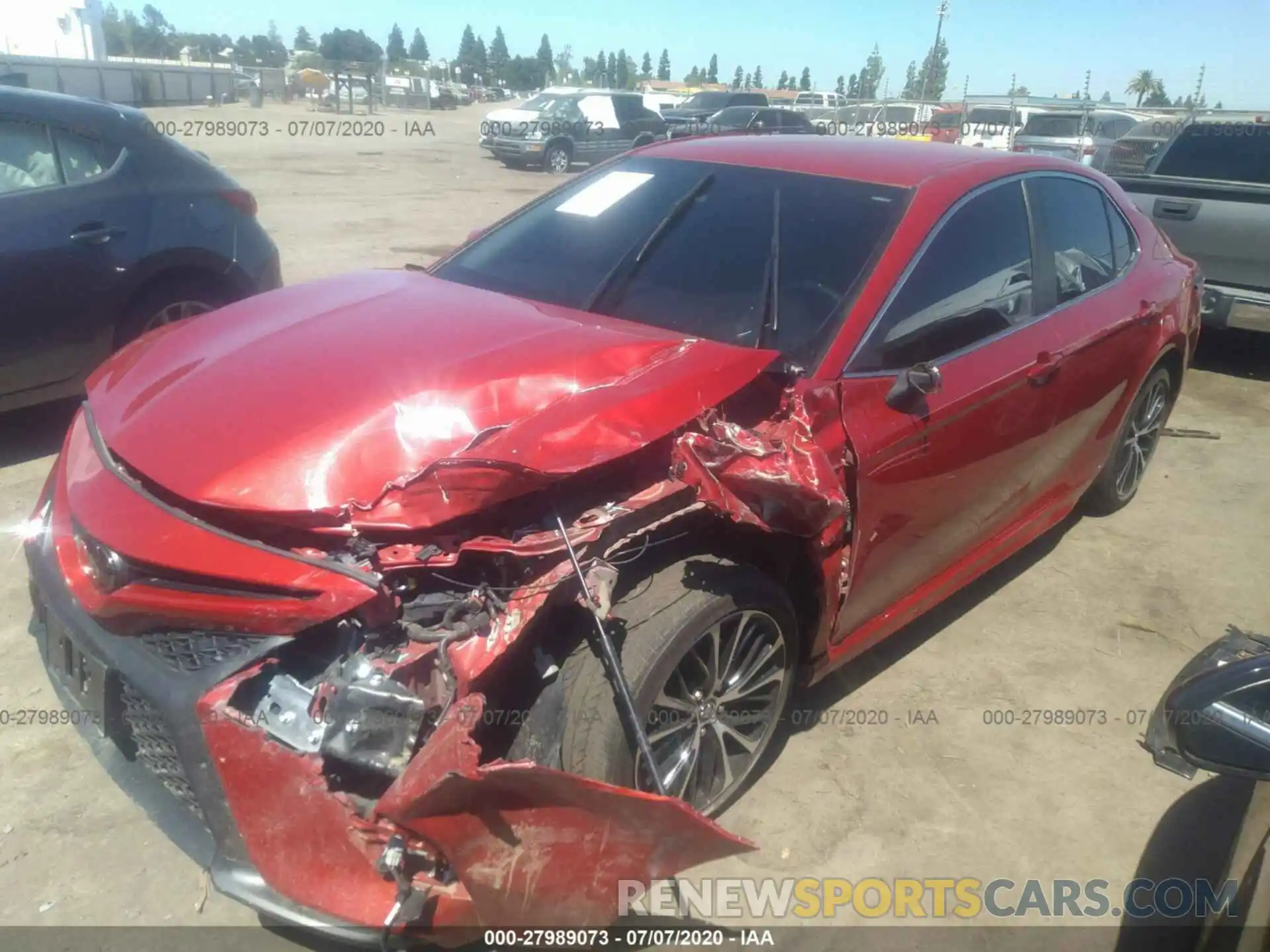 2 Photograph of a damaged car 4T1G11AK7LU303609 TOYOTA CAMRY 2020