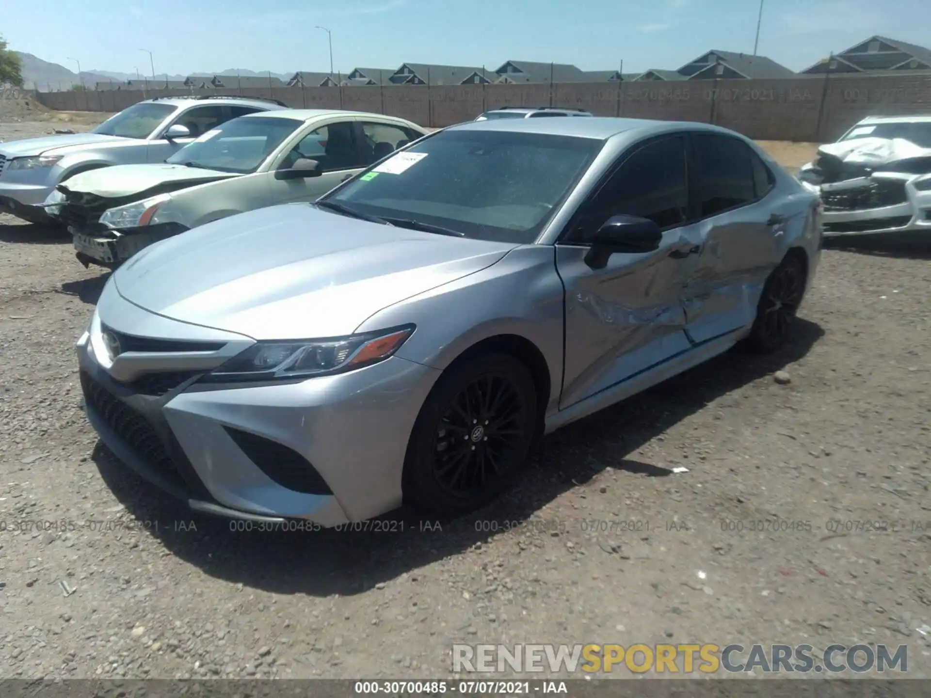 2 Photograph of a damaged car 4T1G11AK7LU304338 TOYOTA CAMRY 2020